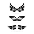 Wings vector icon Royalty Free Stock Photo