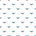 Wings veterans day pattern seamless vector Royalty Free Stock Photo