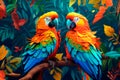 Wings of Wonder: Interactive Parrot Art in the Enchanted Jungle