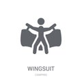 Wingsuit icon. Trendy Wingsuit logo concept on white background