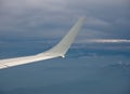 Wingtip winglet to improve aircraft drag Royalty Free Stock Photo
