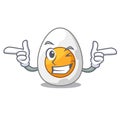 Wink character hard boiled egg ready to eat