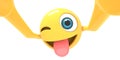 Winking Face With Tongue selfie Royalty Free Stock Photo