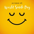 World Smile Day october 5th banner