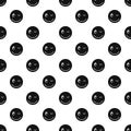 Winking smiley pattern, simple style