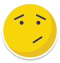 winkle, thinking Vector Isolated Icon which can easily modify or edit