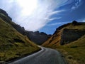 Winnats Pass .. High Peak Derbyshire.. England..... Royalty Free Stock Photo