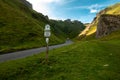 Winnats Pass in National Park Peak District in England ,UK 2021 Royalty Free Stock Photo