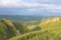 Winnats Pass in the Peak District Royalty Free Stock Photo