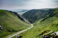 Winnats Pass in Peak District National Park in England ,April 2022 Royalty Free Stock Photo