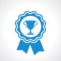 Winner certificate seal icon