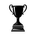 Winner cup icon. Champion trophy symbol, sport award sign. Winner prize, champions celebration winning concept isolated Royalty Free Stock Photo