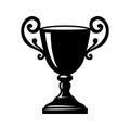 Winner cup icon. Champion trophy symbol, sport award sign. Winner prize, champions celebration winning concept isolated Royalty Free Stock Photo