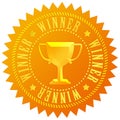 Winner gold medal Royalty Free Stock Photo