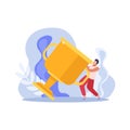 Winner People Flat Icon Royalty Free Stock Photo