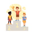 Winner podium concept Royalty Free Stock Photo