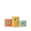 winner podium. Vector illustration decorative design Royalty Free Stock Photo