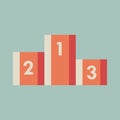 winner podium. Vector illustration decorative design Royalty Free Stock Photo