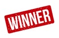 Winner Rubber Stamp. Red Winner Rubber Grunge Stamp Seal Vector Illustration - Vector Royalty Free Stock Photo