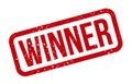 Winner Rubber Stamp. Red Winner Rubber Grunge Stamp Seal Vector Illustration - Vector Royalty Free Stock Photo