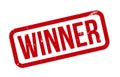Winner Rubber Stamp. Red Winner Rubber Grunge Stamp Seal Vector Illustration - Vector Royalty Free Stock Photo