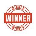 Winner seal stamp icon