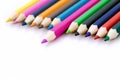 Winner or success concept with colorful pencils Royalty Free Stock Photo