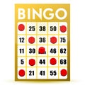 Winner yellow bingo card