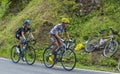 The Winners on Col du Tourmalet Royalty Free Stock Photo