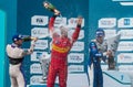 Winners' Podium, Formula E - Putrajaya ePrix, Malaysia, 2015 Royalty Free Stock Photo