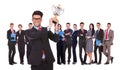 Winning business team Royalty Free Stock Photo