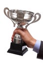 Winning business trophy Royalty Free Stock Photo