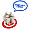 Winning team Royalty Free Stock Photo