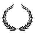 Winning wreath icon, simple style