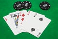 Winnings combinations of card-table game of Poker, High Card.