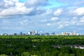 winnipeg city aerial view at manitoba canada