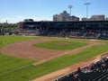 Winnipeg Goldeyes vs Kansas City T-Bones Royalty Free Stock Photo