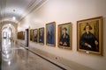 Winnipeg, Manitoba, Canada - 11 21 2014: Part of the interior of Manitoba Legislature building with Speakers Gallery of