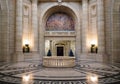 Winnipeg, Manitoba, Canada - 11 21 2014: Part of the interior of the Rotunda, the ipressive chamber in Manitoba