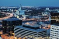 Winnipeg panorama at night Royalty Free Stock Photo