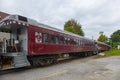 Winnipesaukee Scenic Railroad train in Weirs Beach, NH, USA Royalty Free Stock Photo