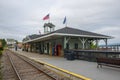 Winnipesaukee Scenic Railroad in Weirs Beach, NH, USA Royalty Free Stock Photo