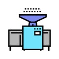 winnowing machine color icon vector illustration