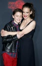 Winona Ryder and Noah Schnapp Royalty Free Stock Photo