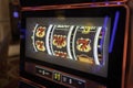 777 WINS by Las Vegas casino. Royalty Free Stock Photo