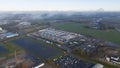 Winschoten Data Center with Solar Energy Aerial View Royalty Free Stock Photo