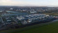 Winschoten Data Center with Solar Energy Aerial View Royalty Free Stock Photo