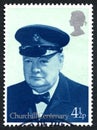 Winston Churchill UK Postage Stamp Royalty Free Stock Photo