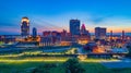 Winston-Salem North Carolina NC Drone Skyline Aerial