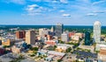 Winston-Salem North Carolina NC Drone Skyline Aerial Royalty Free Stock Photo